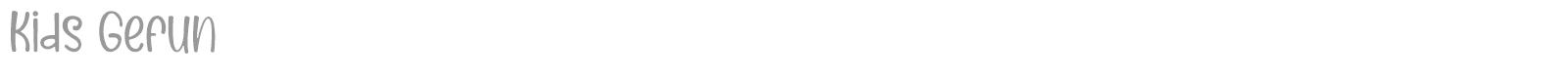 Kids Gefun font preview